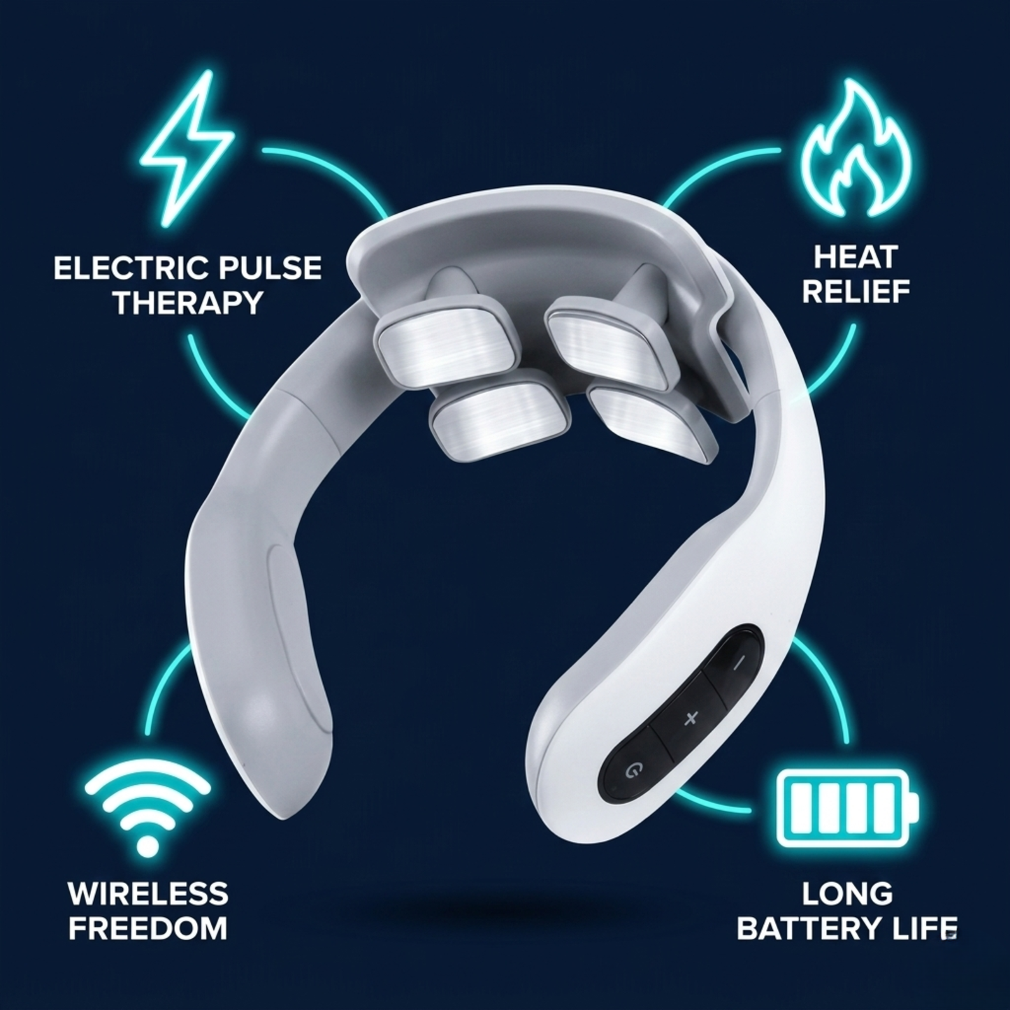NeckRelief Pro™ – Alivio Instantáneo del Dolor Cervical y Tecnología de Masaje Inteligente